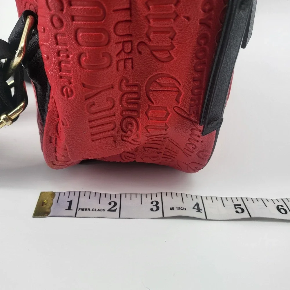 Juicy Couture Red Backpack Ours Zips Say It All‎ Back Pack Travel Bag Purse